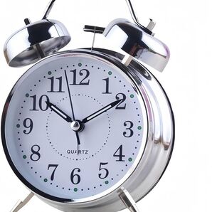 置き時計 おしゃれ アラーム 絶対起きれる目覚まし時計 大音量 振動 可愛い ダブルベル シンプル 1191