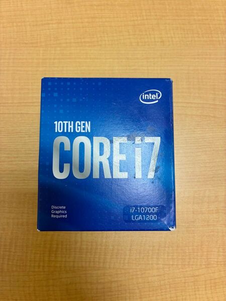 Intel core i7 10700F 箱、クーラー付