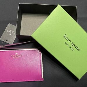 ★新品★ kate spade ケイトスペード カードケース コインケース 本革 フラグメントケース L-ジップ リスレット