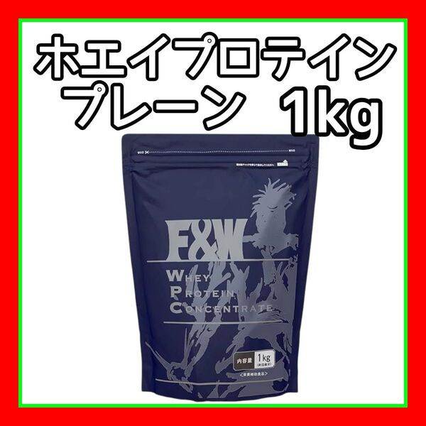 WPC 1kg プレーン ホエイプロテイン 高たんぱく・高コスパ