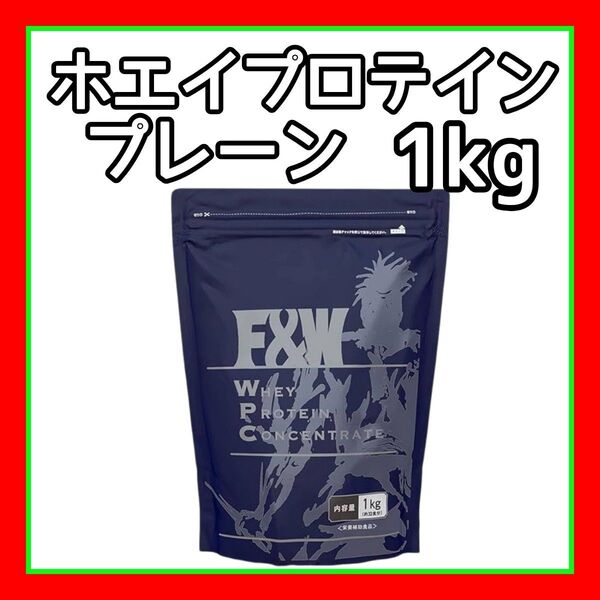 WPC 1kg プレーン ホエイプロテイン 高たんぱく・高コスパ