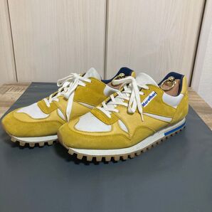 ZDA イエロー スエード ローカットスニーカー Marathon マラソン41