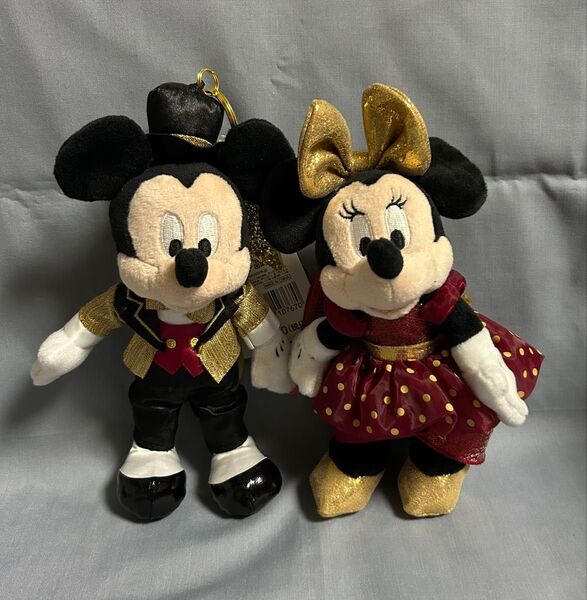 【東京ディズニーリゾート店限定】ミッキー ミニーぬいぐるみキーホルダー・キーチェーン東京ディズニーリゾート店25周年記念