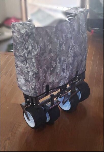 キャリーワゴン 耐荷重150kg 折りたたみ キャリーカート 軽量 4輪 自立 タイヤ大きい
