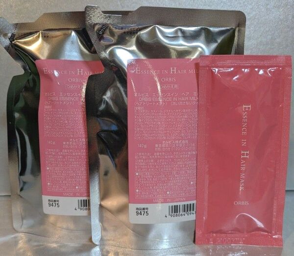 オルビス エッセンスイン ヘアミルク 詰め替え2個+サンプル1個