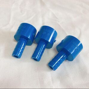 uxcell バーブソケット継手 PVC製 ブルー パイプPVC継手プラスチックカプラ継手ホース 10mmバーブ x 20mm