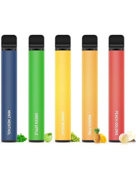 KINOE 電子タバコ 使い捨て VAPE 5本セット プレミアムフレーバー 7500回吸引可能 爆煙 大容量 水蒸気タバコ