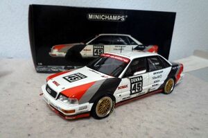 ミニチャンプス アウディ V8 クアトロ DTM 1990 1/18 ミニカー AUDI