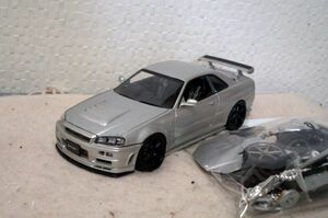 HOT WORKS 日産 スカイライン GT-R R34 1/24 ミニカー ホットワークス