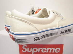 [ быстрое решение бесплатная доставка ]Supreme x VANS ERA PRO 29cm US11 новый товар Motion LogoskesinSKATE THING Supreme motion Logo White белый 2016 год 