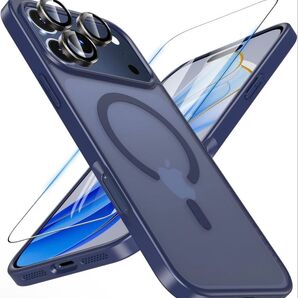 i-Phone 17 Pro Max ケース【MagSafe高速充電対応】ガラスフィルム&カメラフィルム付き