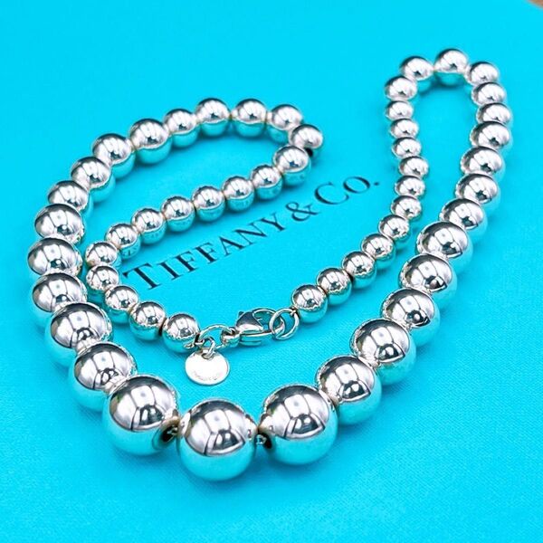 ◇ティファニー◇Tiffany&Co. ハードウェア グラジュエイテッド ボール ネックレス Ag925 シルバー ブランド