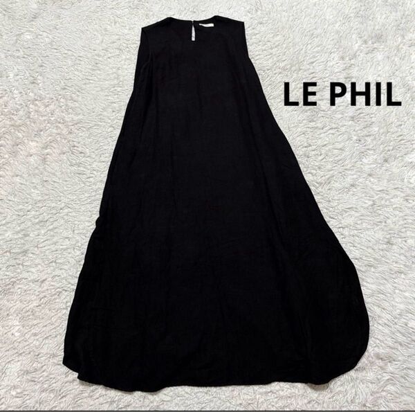 LE PHIL ルフィル ノースリーブワンピース リネン混