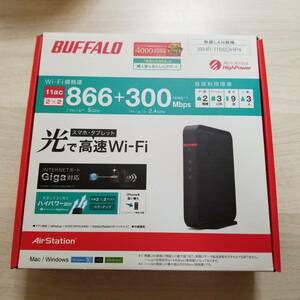 ●ジャンク　BUFFALO WiFi 無線LAN ルーター WHR-1166DHP4 11ac ac1200 866+300Mbps デュアルバンド 3LDK 2階建向け 　　　　同梱可能●