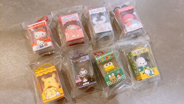 Sanrio チョコボックス 8個まとめ売り キティちゃん マイメロディサンリオキャラクターズ ボックスフィギュアコレクション