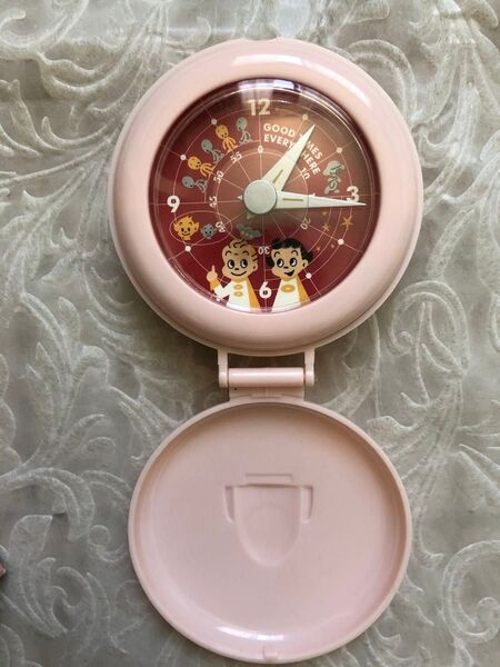 ミスド 時計 目覚まし時計 オサムグッズ ハラダオサム ミスタードーナツ 昭和レトロ