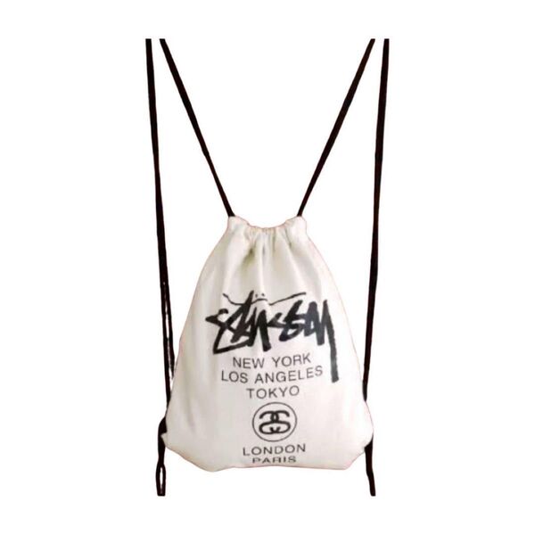 新品 未使用 STUSSY ステューシー ナップサック リュック ホワイト