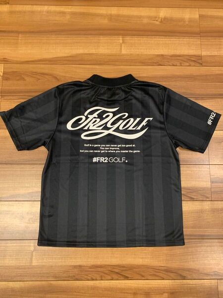 FR2 GOLF サイズ 2XL ブラックストライプ モックネックシャツ