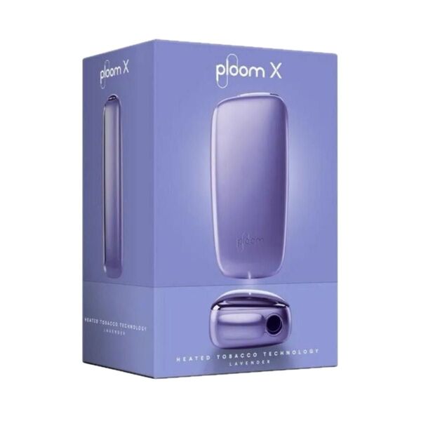 【新品未開封】数量限定カラー ラベンダー プルーム エックス スターターキット Ploom X 本体 同色ファブリックカバー