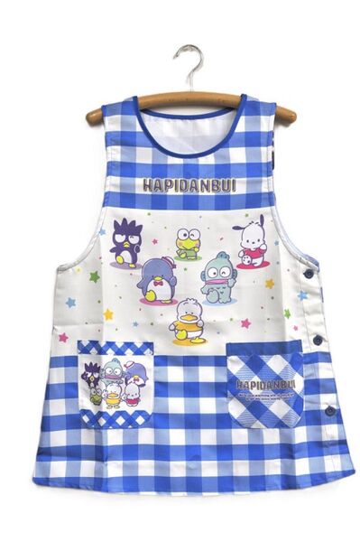 新品 はぴだんぶいスターキッチン エプロン 保育士 割烹着
