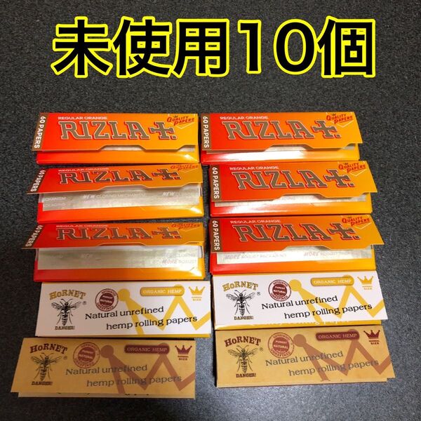 タバコ 巻き紙 手巻き煙草 ペーパー RIZLA ORANGE 6個 HORNET 4個
