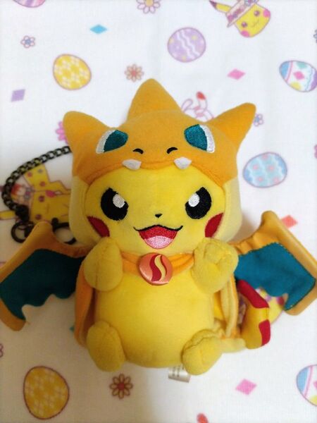 ポケットモンスター ポケモンセンター限定 メガトウキョー ピカチュウマスコット メガリザードンYのポンチョを着たピカチュウ