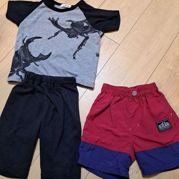 パジャマ 水着 水陸両用 パンツ 半ズボン 90 ベビー服 ハーフパンツ