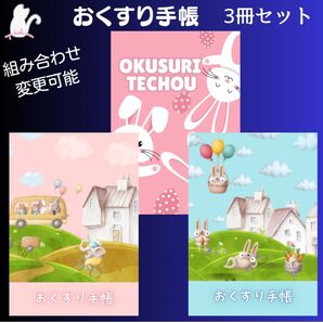 No.1073・1074・1092 ハンドメイド お薬手帳 3冊セット