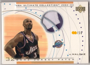 Karl Malone ＜ 2002-03 Ultimate Collection Jerseys Patches ＞ 50枚限定 パッチ