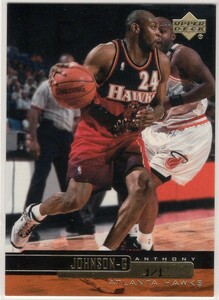 激レア！マスターピース Anthony Johnson ＜ 1999-2000 Upper Deck Master Piece ＞ 1枚限定 パラレル 1of1 