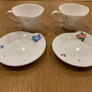【両方同時購入の方が割安お得しかも無料プレゼント付】夫婦カップアンドソーサー