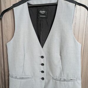 ユナイテッドアローズ ベスト バイカラー グレー ブラック ARROWS