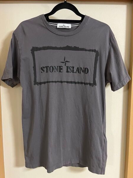 ★美品★STONE ISLAND★ストーンアイランド★ 半袖Tシャツ★Mサイズ★ダークグレー★正規品★本物★
