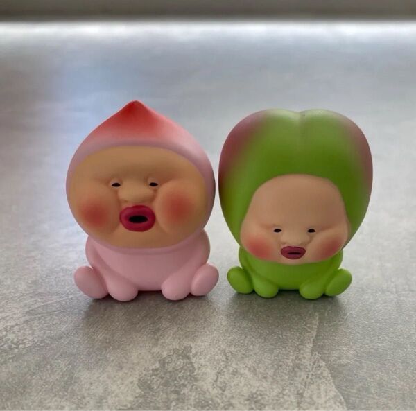 【2個セット】【新品未使用】 こびとづかん ソフビフィギュア カクレモモジリ スモモノウチ フィギュア マスコット