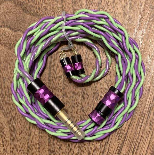 YONGSE Genesis 4.4mm - 2pin 銀メッキ単結晶銅 リケーブル