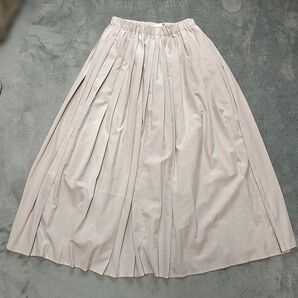 clear クリア ロングスカート ギャザー ベージュ ナチュラル系