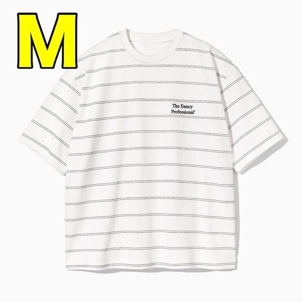 Mサイズ PANEL BORDER S/S T-SHIRT (WHITE) ennoy エンノイ スタイリスト私物 tシャツ