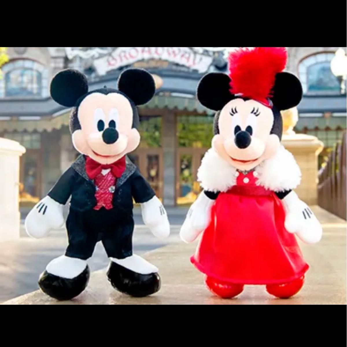 期間限定値下げ TDL ミッキー ミニー ビッグぬいぐるみ 2個セット】ビッグバンドビート ぬいぐるみバッジ ミッキー