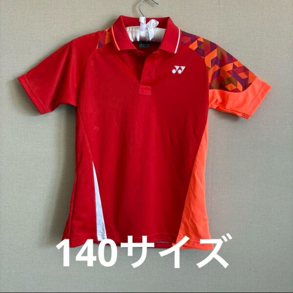 【即配送可能】YONEX ポロシャツ レッド/オレンジ テニス バトミントン 卓球 試合ウェア