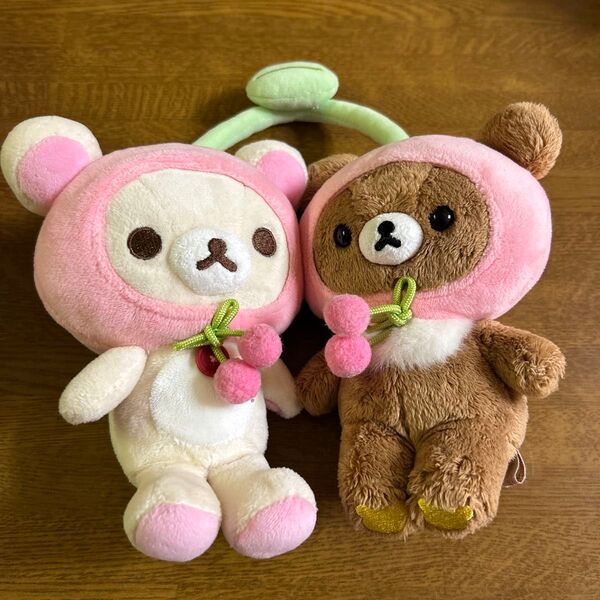 フルーツでまくまく フルーツなかよしぬいぐるみ コリラックマ チャイロイコグマ さくらんぼ