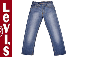 K-1757★超美品★Levi's リーバイス 504 PC9-95584-0015★色落ち抜群 鬼ひげ縦落ち ヴィンテージ加工 デニム ストレートジーンズ W28