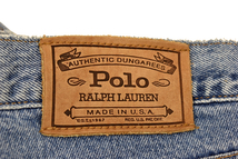 K-1853★Polo RALPH LAUREN ポロ ラルフローレン★90s アメリカ USA製ヴィンテージ デニム スリムなストレートジーンズ 大きいサイズ W38_画像10