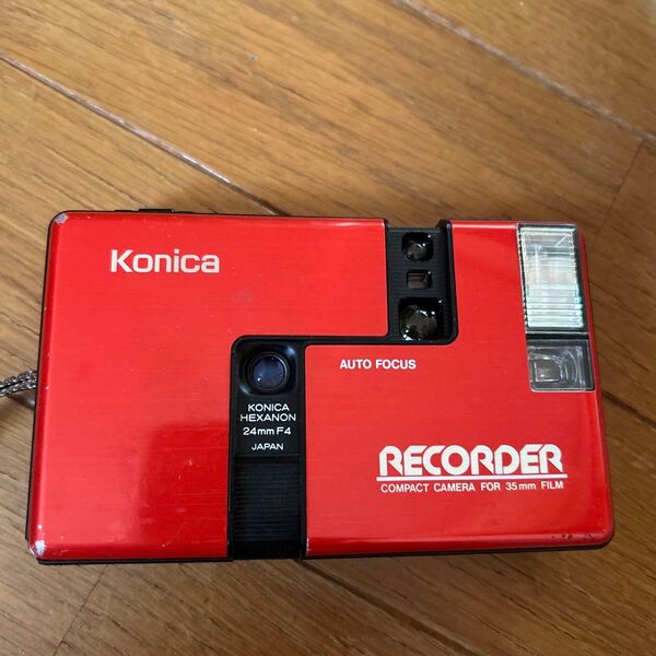 Konica RECORDER コンパクトフィルムカメラ レッド