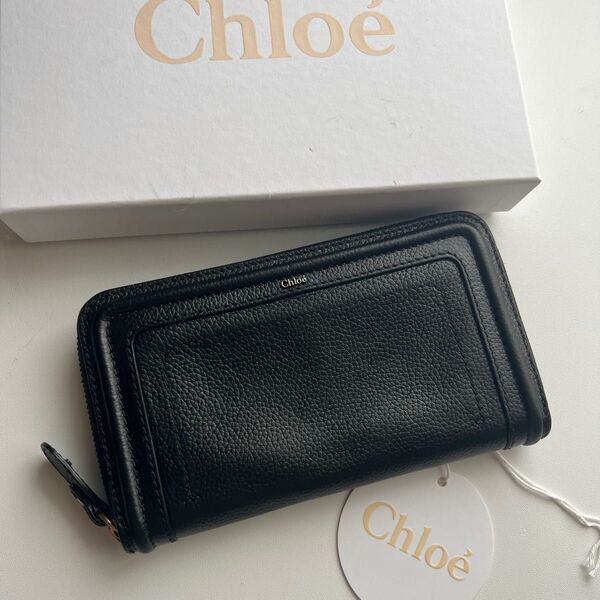 168 極上美品 Chloe クロエ 長財布 ラウンドファスナー