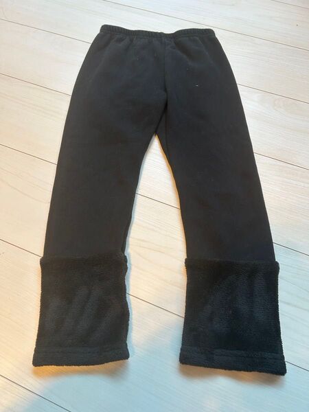 裏起毛レギンス 120cm ブラック
