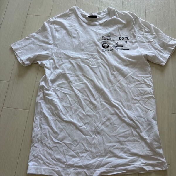 DIESEL Tシャツ ホワイト Lサイズ プリント