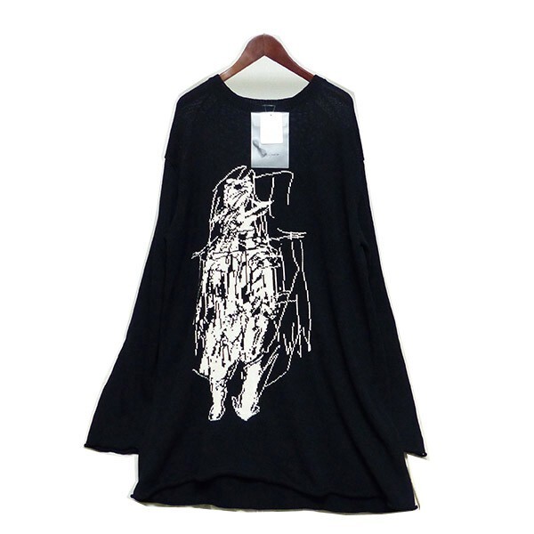 【新品】Yohji Yamamoto Pour Homme 20SS ロング丈 似顔絵 ニット セーター