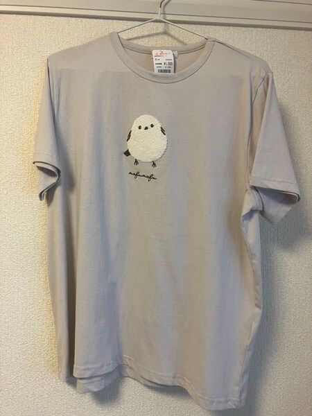 【新品タグ付】シマエナガ Tシャツ L