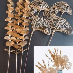 イミテーションリーフ ゴールド アンティーク インテリア 玄関 リビング サロン オシャレ