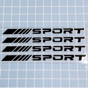 転写式 車のドア用 【SPORT】 ステッカー ブラック